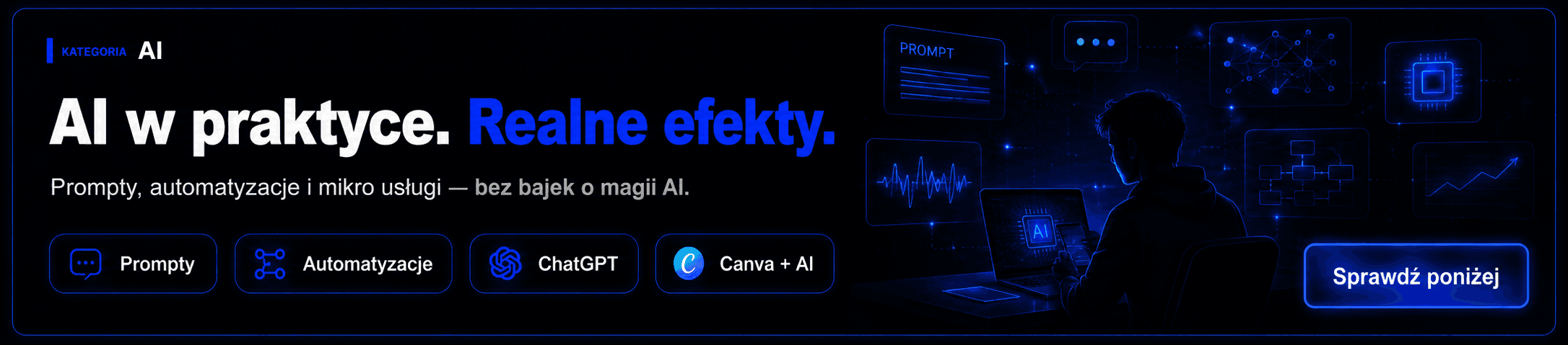 Baner Rob Hajs: AI w praktyce, realne efekty
